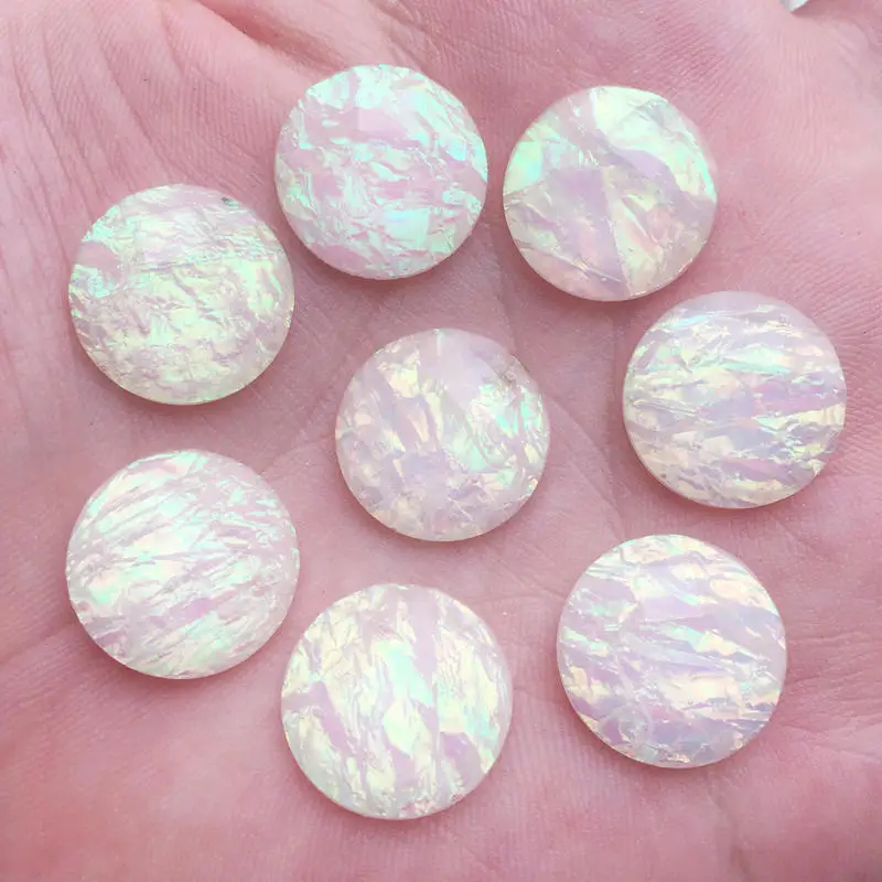 16 мм Красочные Кристаллы Стразы круглые стразы из смолы с плоским основанием