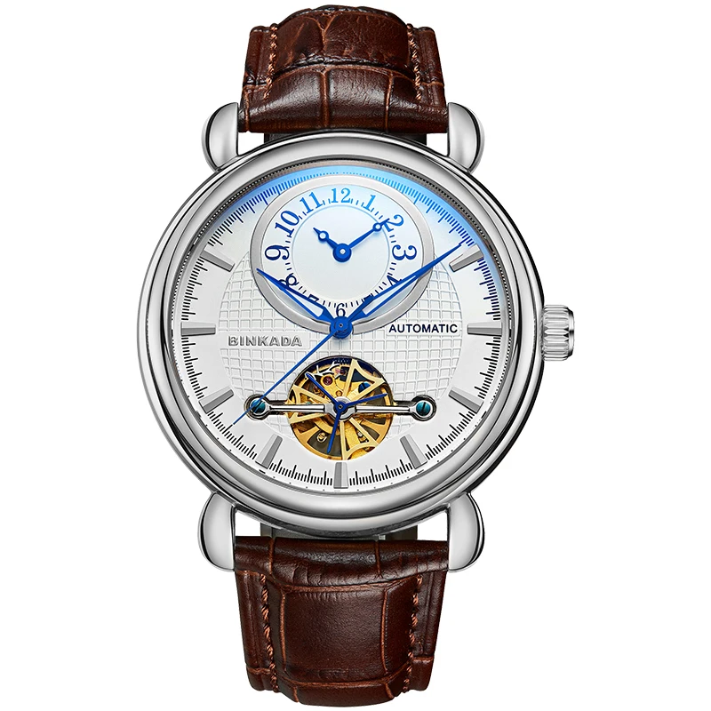 

Genuine Binkada Watch Men's Mechanical Watch Automatic Hollow Fashion Belt Style Student Chinese Famous Brand Men's Watch