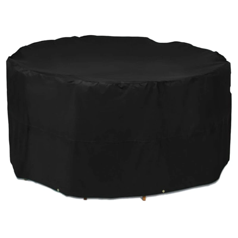 

Round Waterproof And Dustproof Outdoor Patio Patio Table And Chair Cover 55X43in