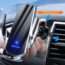 Auto Sensor 15W Qi Car Wireless Charger for iPhone 12 11 XS XR X 8 Samsung S20 S10 Magnetic USB Infrared Car Phone Charger