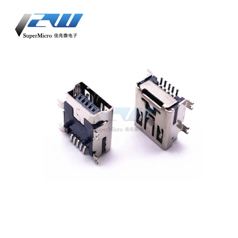 (20 шт./лот) Mini USB 5pin 4ft разъем Мама для мобильного зарядного устройства|Аксессуары