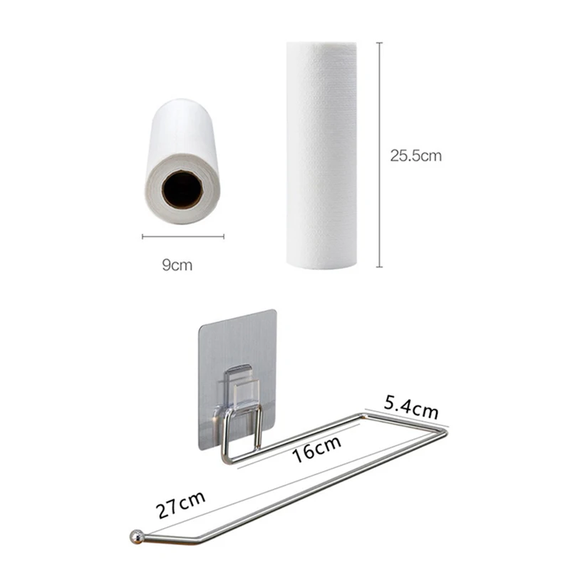 

50pcs/Roll Disposable Kitchen Cleaning Cloth Non-woven Table Dish Cloths Kitchen Paper&Towel Holder Eco-friendly Absorbent Rags