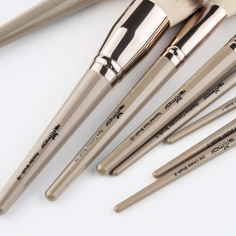 

Anmor 16 Pcs Makeup Brushes Set Eye Shadow Foundation Blush Powder Eyeliner Eyelash Lip Make Up Brush Cosmetic Beauty Tool Kit