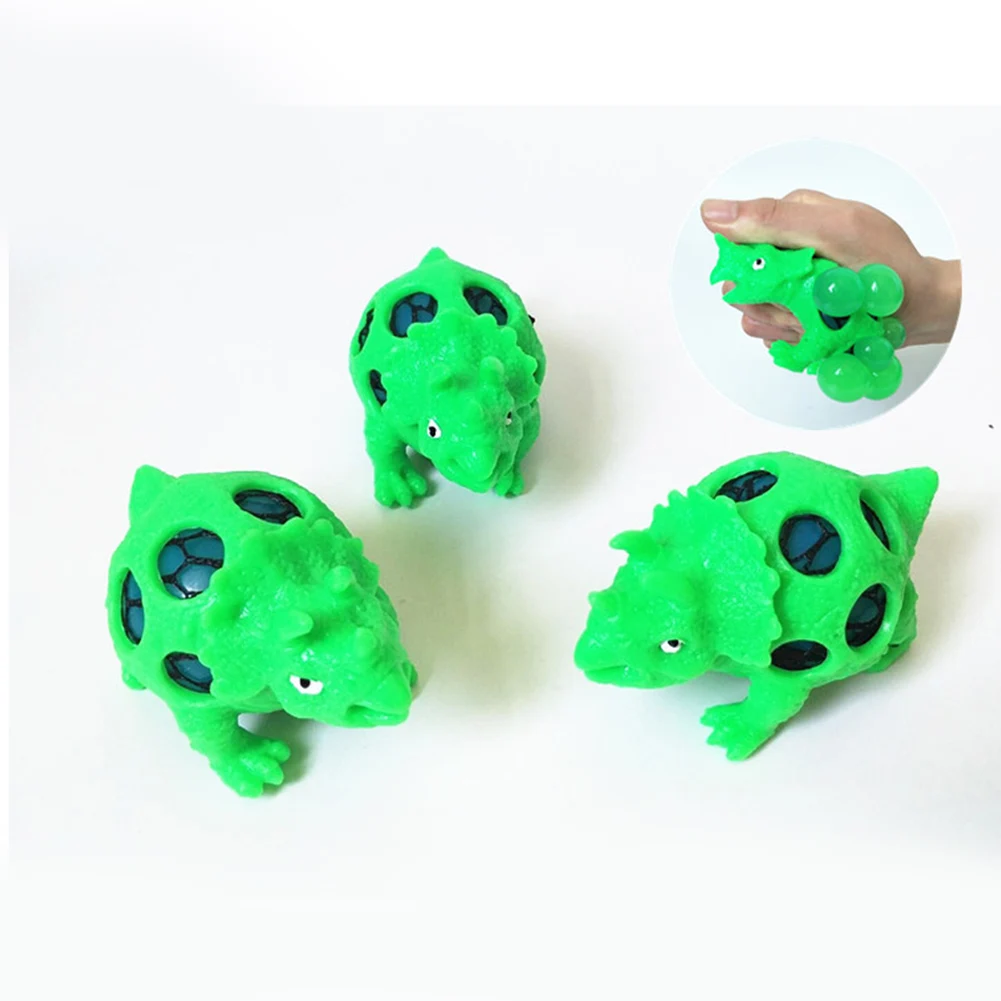 

Random Dinosaur Fidget Grape Ball Gift Adults Mesh Squeeze Toys Sensory Kill Time Stress Relief Cute Kids Decompression Tool