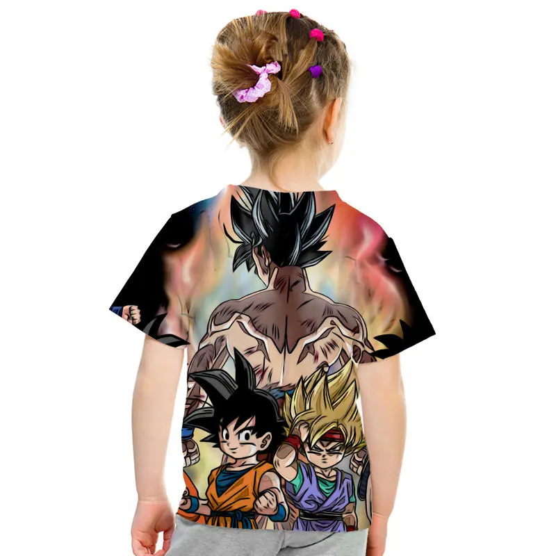 Супер Saiyan Son Goku/детская футболка для мальчиков и девочек модная папы мамы ребенка