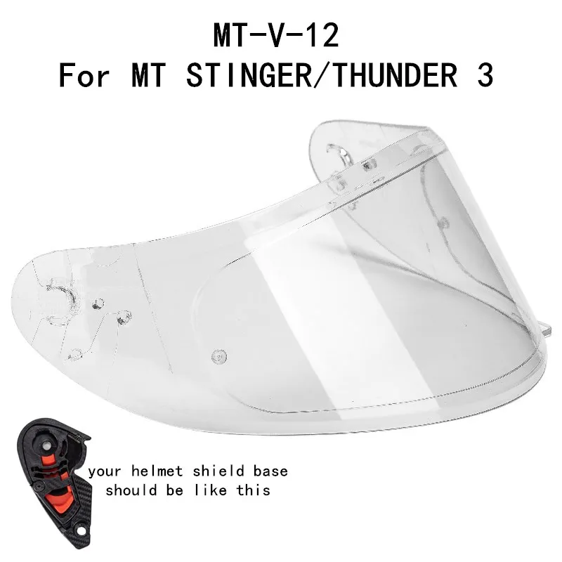 MT-V-12 helmet shield for MT STINGER and THUNDER 3 Replacement parts 3SV visor | Автомобили и мотоциклы