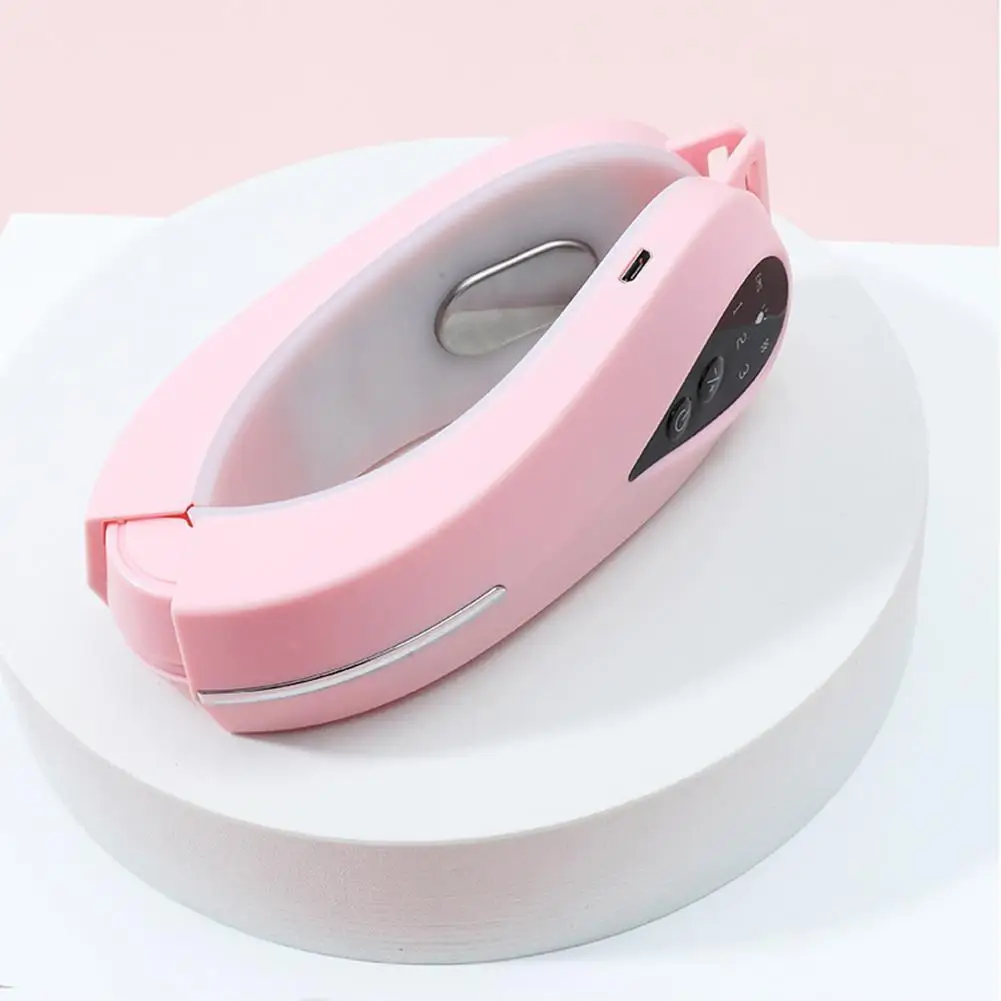

Chin V-Line Up Lift Belt Machine Red Blue LED Photon Vibration Care Face Device Massager Lifting Slimming Therapy V H8J7