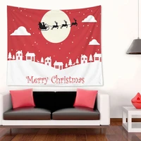 dropshipping santa claus snowman pattern tapestry wall hanging home decor cartoon animal tapestry decorative living room 7395