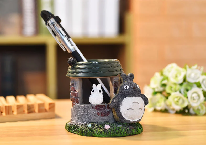Аниме Тоторо Kawaii настольная Студенческая ручка держатель карандаш для офиса