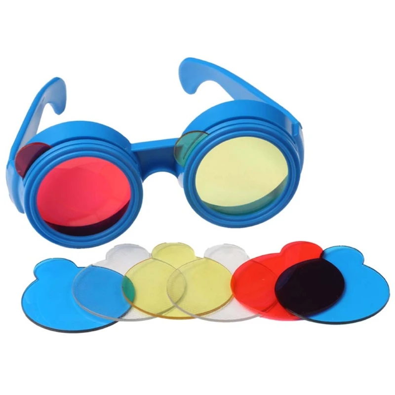 

Kindergarten Children Three Primary Color Glasses Science Experiment Glasses GXMB