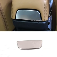 for nissan kicks 2017 2021 stainless steel lhd car rear armrest storage box sequins cover trim car styling accessories 1pcs