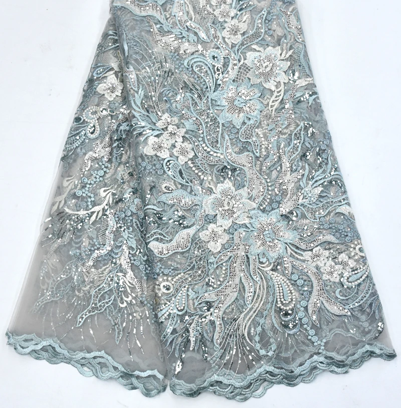 Новинка 2020 французская Высококачественная кружевная ткань с вышивкой и