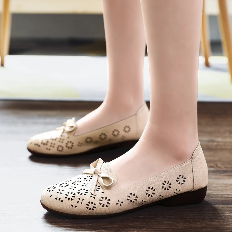 Fashion Women Sneakers Breathable Flat Moccasins Shoes Woman Slip on Ballet Walking Sports Female Summer Loafers Shoes