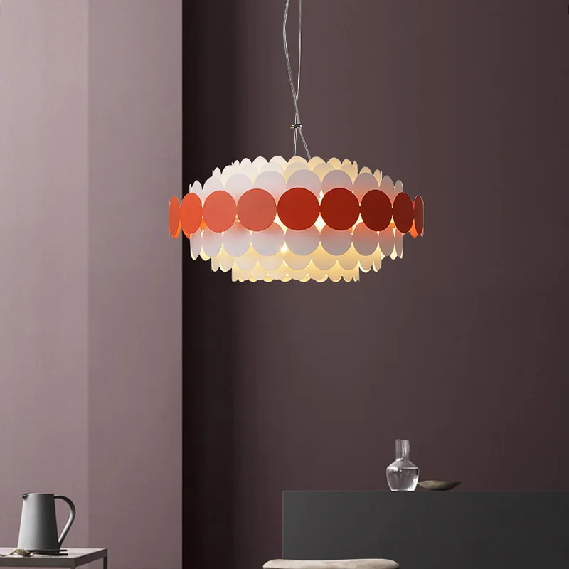 Современные круглые светодиодные люстры Светильники для помещений синего цвета