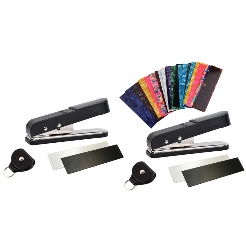 

U1JC DIY Guitar Picks Maker Punch Guitar Picks Maker with Pick Strips Sheet, Guitar Picks Making Puncher Tool Kit