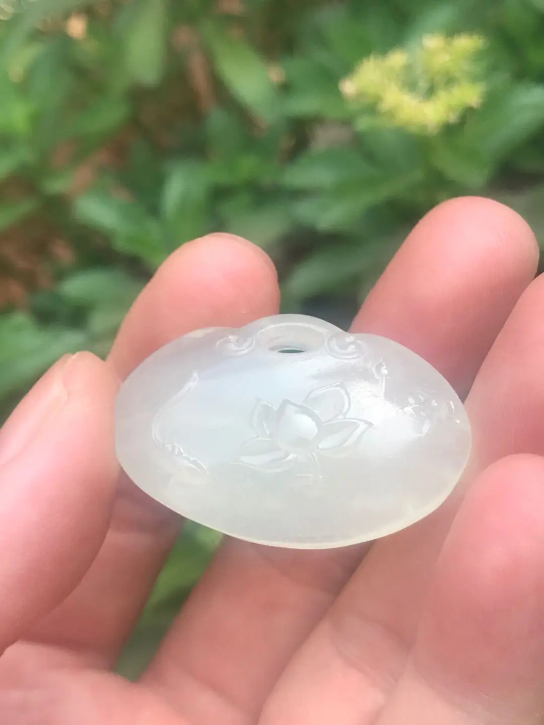 

100% natural xiuyu jade grade A jade pendant handcarved ice lotus jade necklace men women pendants