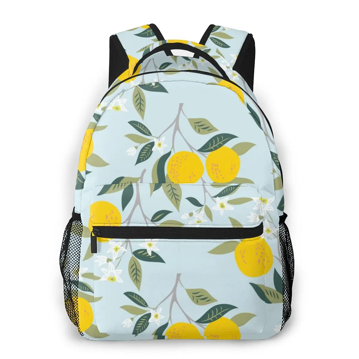 

OLN Backpack Women Shoulder Bag For Teenage Girls Branches Of Oranges In Bloom Bagpack Female Ladies School Backpack