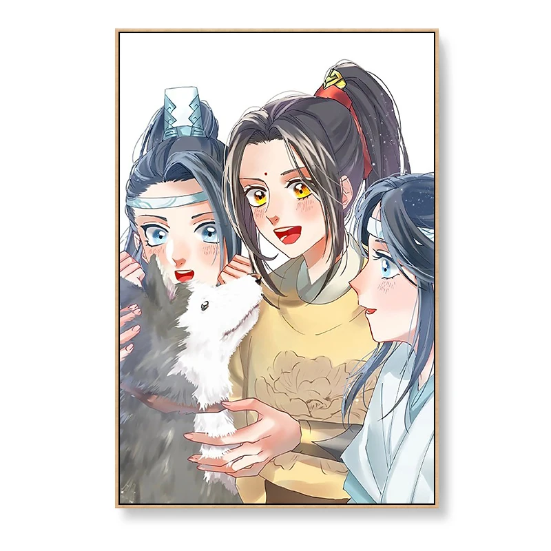 DIY Цифровая живопись Волшебная дорога предки аниме Искусство гостиная украшение