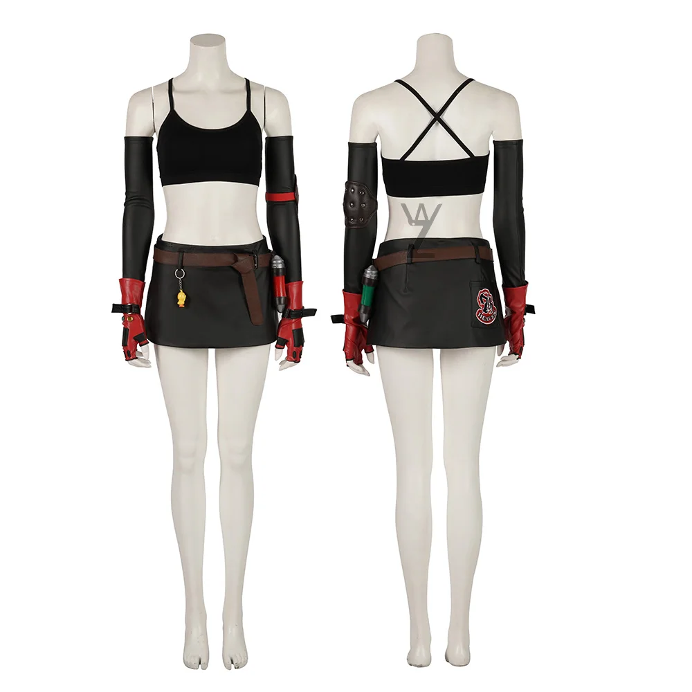 Сексуальная мини-юбка для девочек костюм косплея Tifa финальной фантазии VII Lockhart