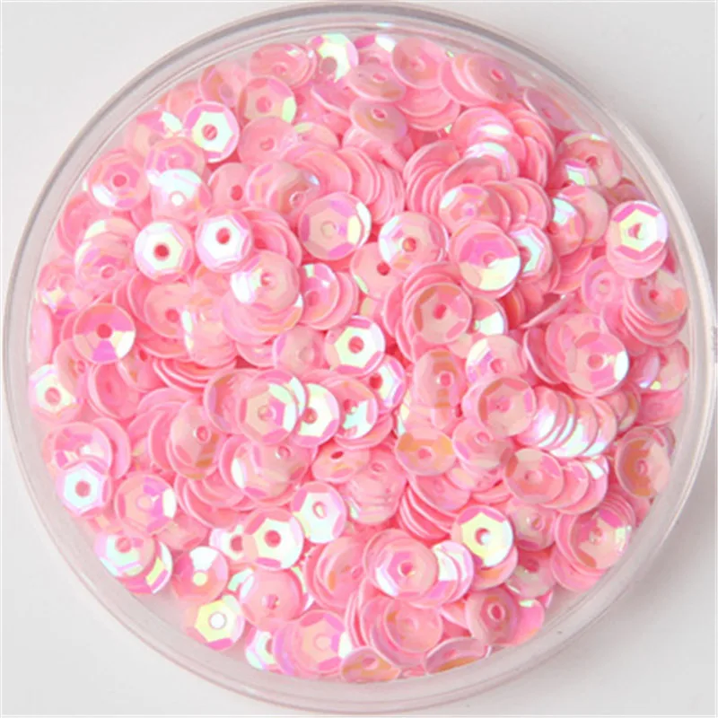 Блестящая круглая чашка из ПВХ разных цветов размер 4 мм 5 6 аксессуары для женской