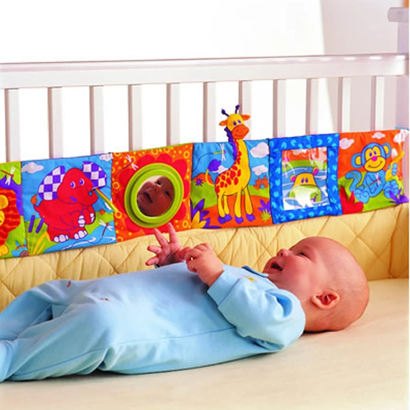 

Детские игрушки 0-12 месяцев, погремушки для младенцев, тканевая книга знания о Мультитач, многофункциональная забавная и двухцветная кроват...