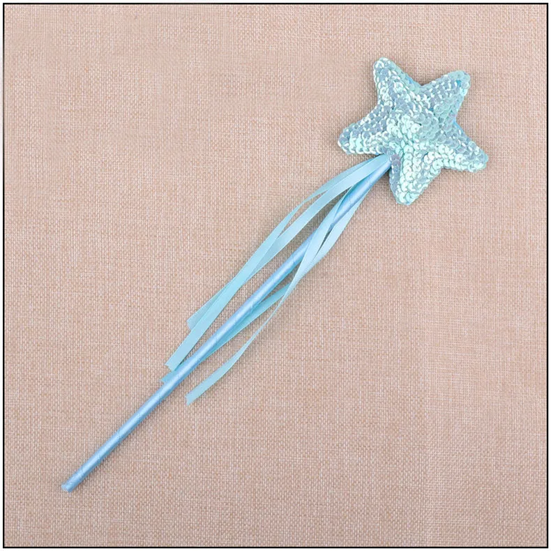 blue star Хэллоуин бабочка звезда волшебная палочка костюм для девочек реквизит косплей вечерние сувениры принцессы подарок на свадьбу День рождения Рождество - Цвет: blue star