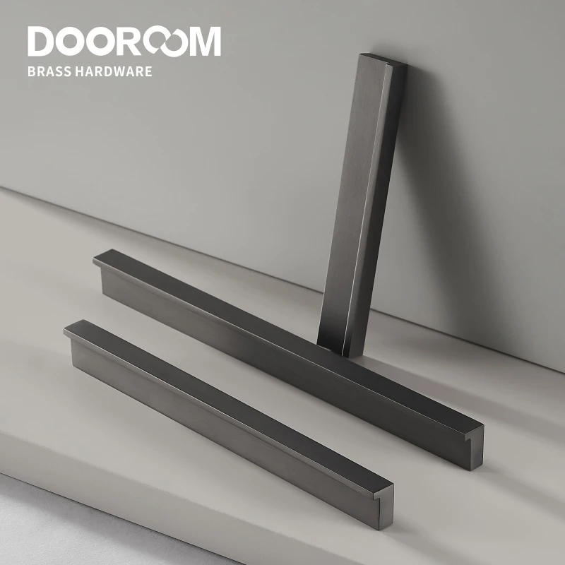Ручки для мебели Dooroom из латуни современный модный серый шкаф ящик шкафа витрина