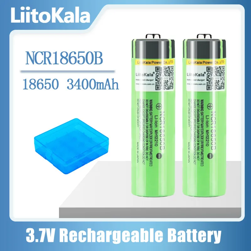 Аккумуляторная батарея LiitoKala 100% NCR18650B литиевый перезаряжаемый аккумулятор для