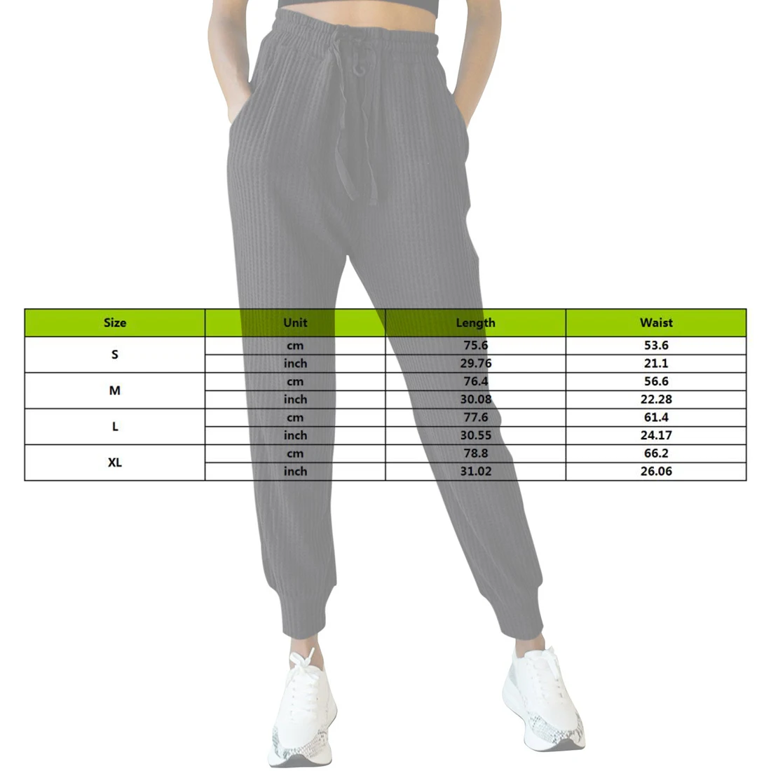 

2020 Autumn Winter Sport Fitness Pants Women Elastic Band Waist Loose Knitted Pants Female Streetwear Pantalon Femme