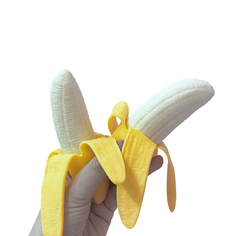 Детские игрушки новинка антистресс Сжимаемый гель в форме банана мягкое