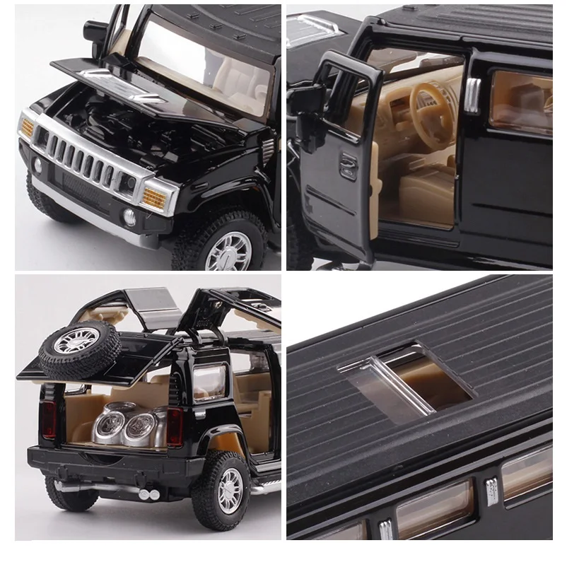 Высокая моделирования 1:32 сплава hummer лимузин литье металла модели автомобиля