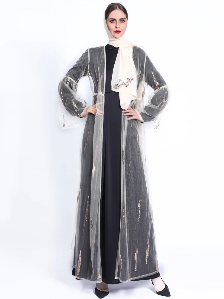 Women Plain Open Abaya Dubai Kimono Cardigan Muslim Clothes Product Moslem Dress Kaftan Caftan Islam Clothing De Mode Femm Abaya