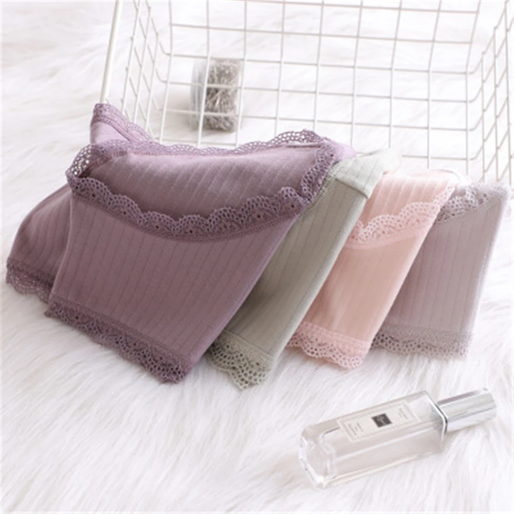 Женское сексуальное кружевное антибактериальное нижнее белье из 100% хлопка с