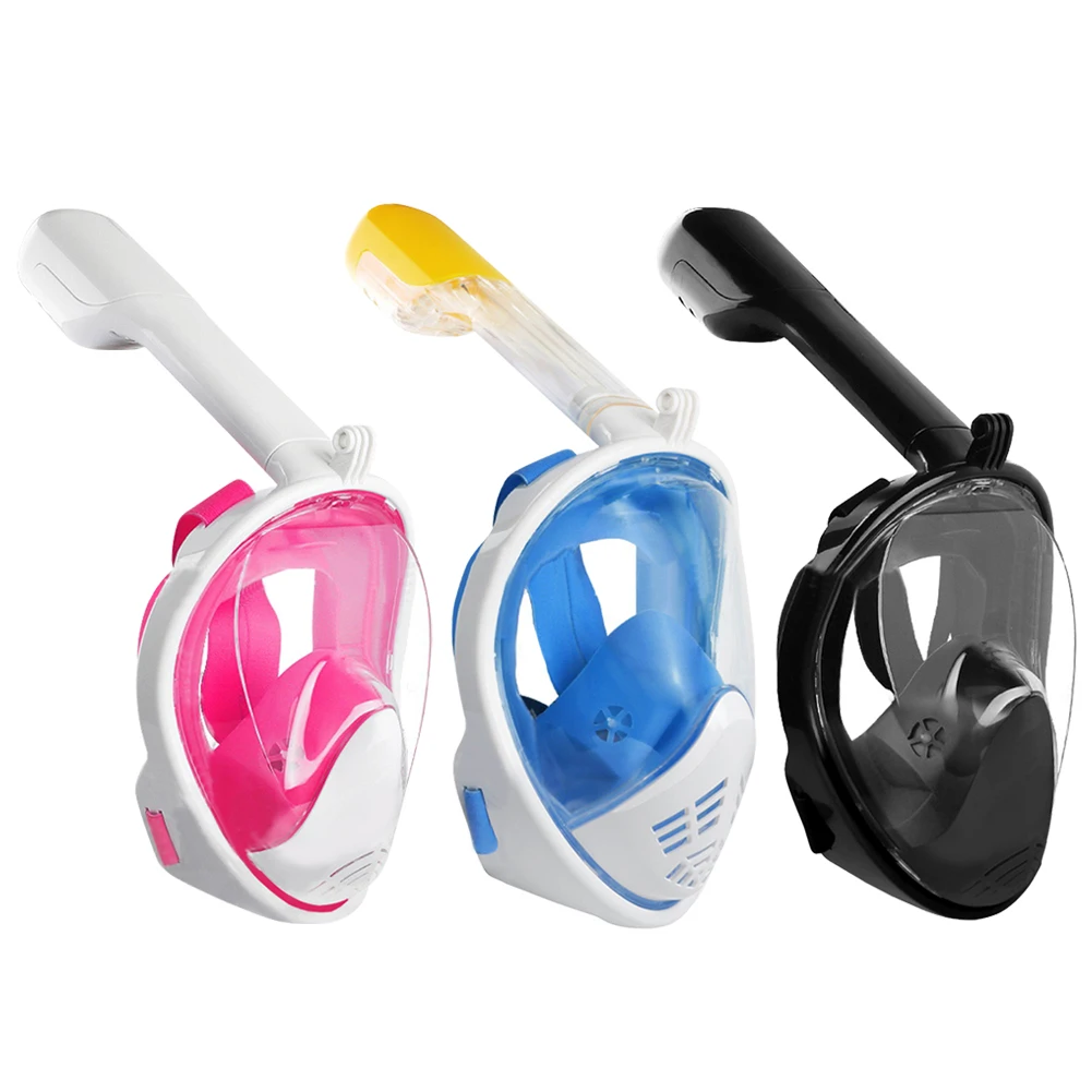 

Full Face Scuba Snorkeling Face Mask Underwater Respirator Goggles Swimming Training Diving Care Equipment for Kids Adult