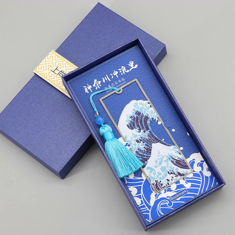 Креативная винтажная металлическая Закладка Hokusai The Great Wave Off Kanagawa длинная книжка