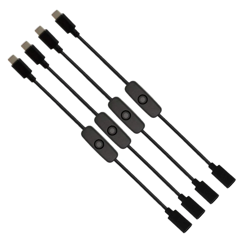 

for Raspberry Pi Power Switch Raspberry Pi 4 Power Switch Supply Cable USB C Power Switch Type-C Power Switch(4PCS)