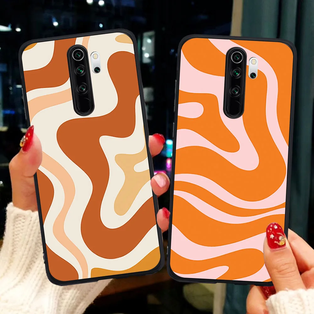 

Liquid Swirl Art Unique Pattern Beige Sage Green Phone Case for Xiaomi Mi 9T Pro Redmi Note 5 6 7 8 8T 9 9S K20 K30 Pro Coque