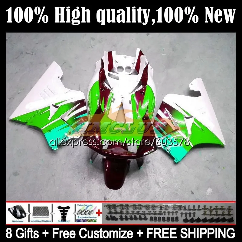 

Kit For HONDA NSR 250 R MC18 PGM2 NSR 250R NS250 99CL.237 MC16 NSR250 R RR NSR250RR 88 89 NSR250R 1988 1989 Fairing good green