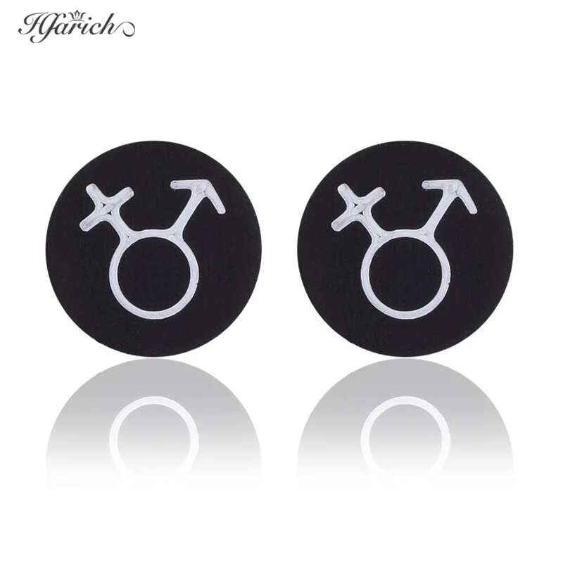 Hfarich комаров спирали черные серьги для женщин нержавеющая сталь Cobweb вопрос Марка