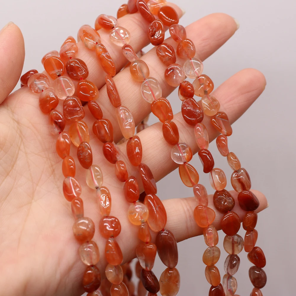 

Wholesale Red Agated Scattered Crystal Beads Natural Stone Bead for Jewelry Accessories Making diy Bracelet Necklace
