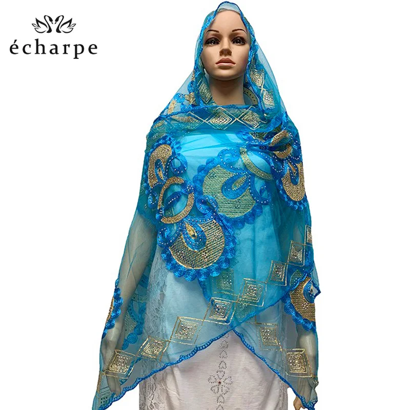 

The new African women 2020 Muslim scarf wrapped head type small hijab scarf size gauze air outdoor fashion scarf