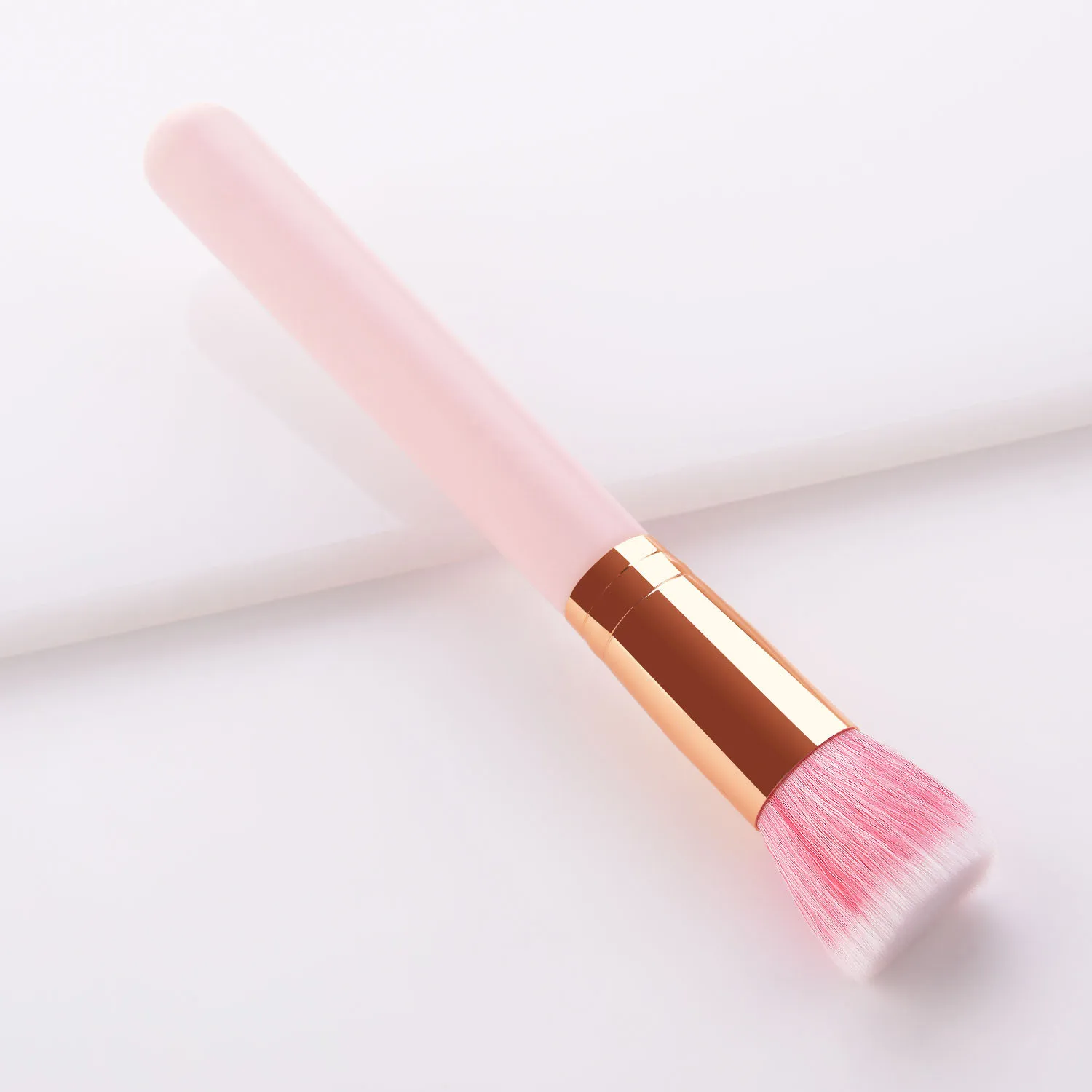 Профессиональные одиночные кисти для макияжа розовые тени век бровей губ пудры