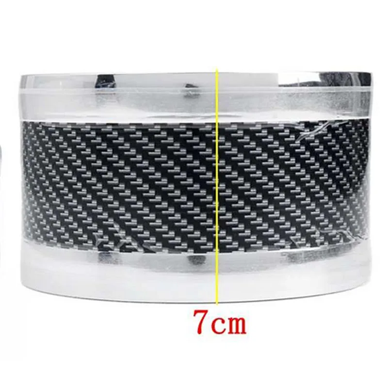 Панель из углеродного волокна серебристая резиновая Противоударная полоса