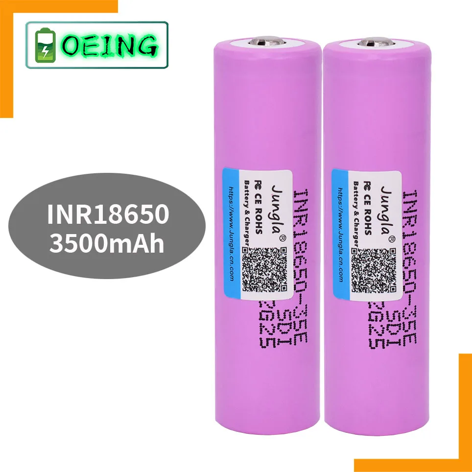 

2021 Новый OEING 100% оригинальный 18650 3500 мА/ч, 20A разрядки INR18650-35E 3,7 v 18650 Батарея аккумуляторная Батарея + бесплатная доставка
