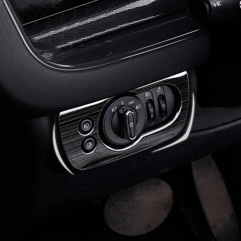 Панель переключателя автомобильной фары из нержавеющей стали рамка наклейка