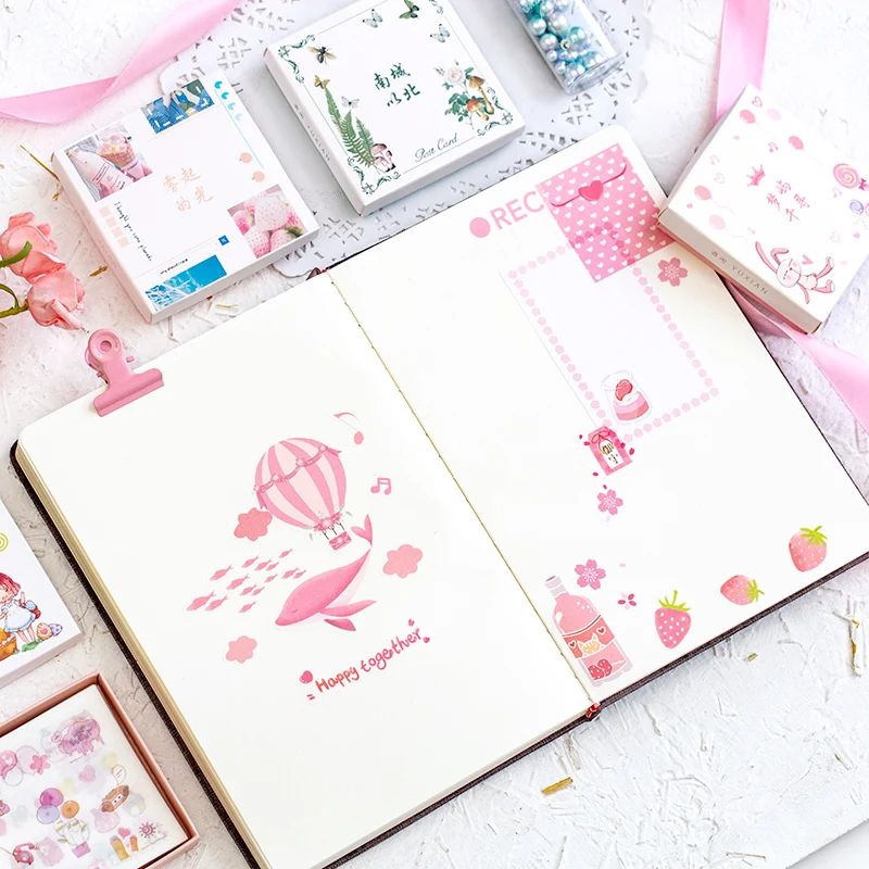 50 листов/лот милый КИТ Медузы Kawaii наклейки украшения наклейки для скрапбукинга Сделай Сам канцелярские милый дневник этикетка