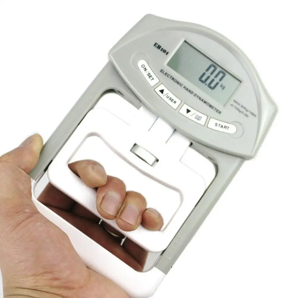 

Hot Digital Hand Dynamometer Grip Strength Measurement Meter Auto Capturing Hand Grip Power 200 Lbs / 90 Kgs