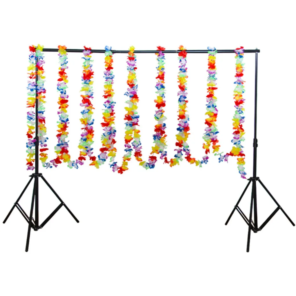 

Hawaiian Flower Garland Tropical Artificial Necklace Banner Multicolor Floral Hawaiian Party Decoration