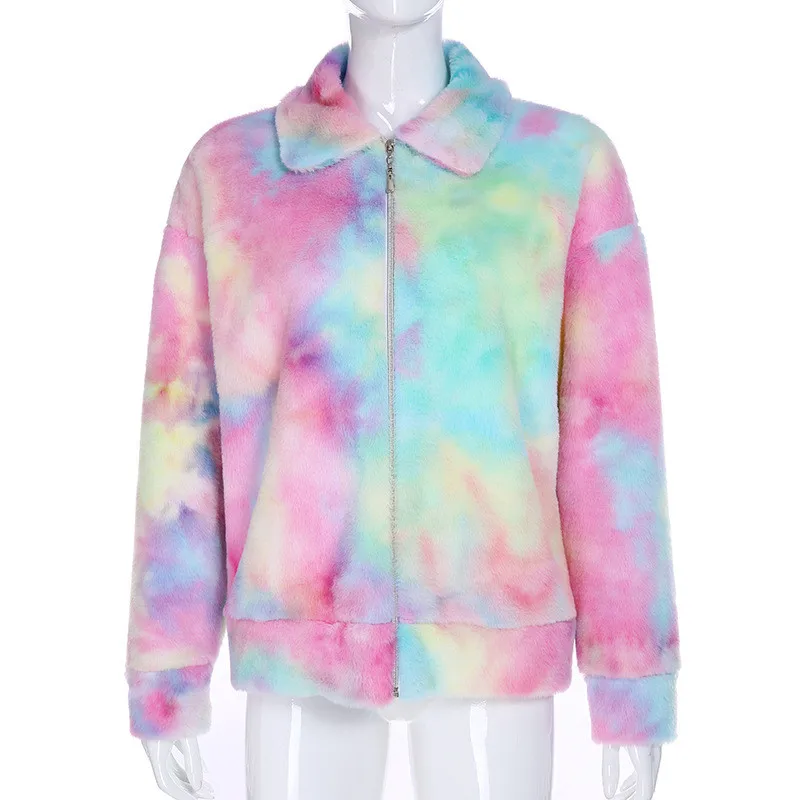 

Women Winter Clothes, Multicolor Lapel Long-Sleeves Zipper Open Overcoat/ Stand-Collar Short Pullover for Ladies