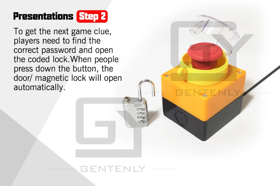 Escape room puzzle нажмите кнопку открыть кодовый замок и нажмите кнопку, чтобы разблокировать консоль переключатель prop для побега игры